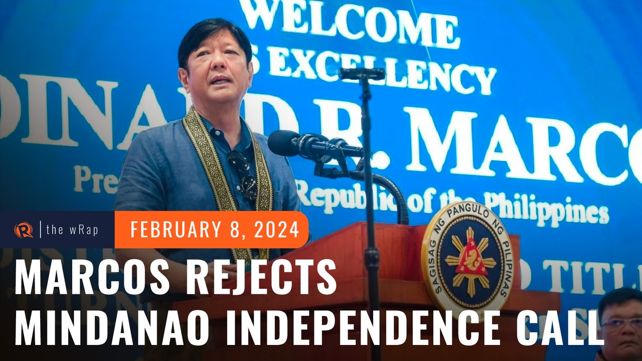 Marcos rejects calls for independent Mindanao a...