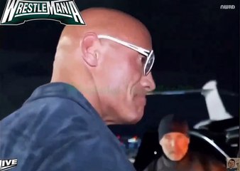 The Rock arrives in Las Vegas for Wrestlemania 40 press event kickoff against Roman reigns