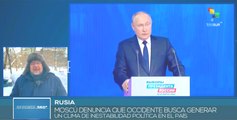 Rusia denuncia injerencia de Occidente para comicios presidenciales