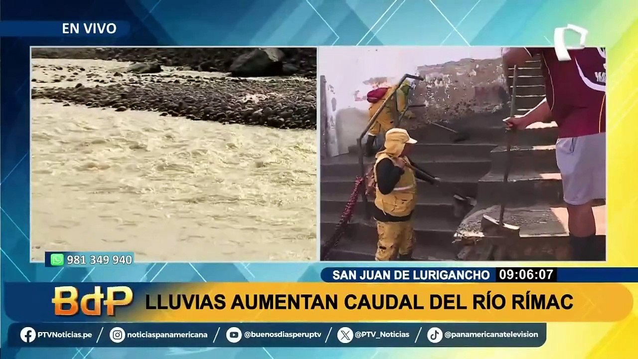 Lluvias aumentan caudal del río Rímac: precipitaciones continuarían hasta el 12 de febrero