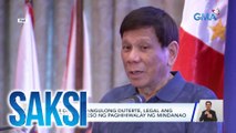 Giit ni dating Pangulong Duterte, legal ang magiging proseso ng paghihiwalay ng Mindanao | Saksi