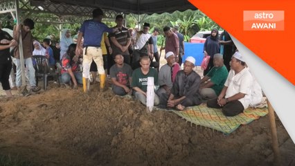 Mayat tiga beradik selamat dikebumi dalam satu liang lahad