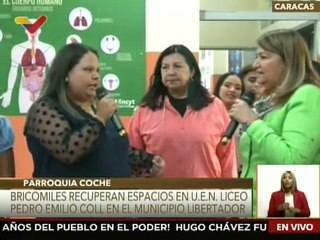 Gobierno Nacional junto a las bricomiles entregan rehabilitada la U.E.N.L Pedro Emilio Coll
