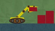 Robot suelta un bloque | Animación 2D