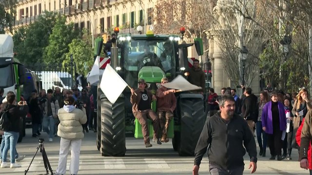 Tractoradas y altercados protagonizan la tercera jornada de manifestaciones de agricultores