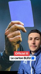  Le carton bleu débarque dans le foot #football #cartonbleu