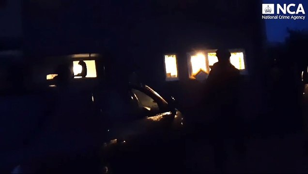 Watch as National Crime Agency arrest man in Derbyshire in connection with £2.3m cocaine smuggling operation