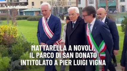 Mattarella a Novoli, il parco di San Donato intitolato a Pier Luigi Vigna