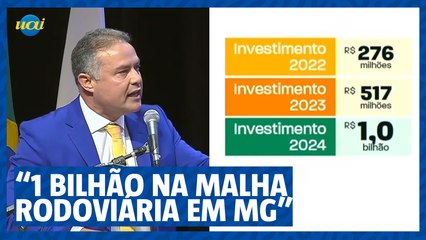 Ministro dos Transportes anuncia investimento de R$ 1 bilhão para rodovias em MG