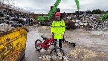 Watch the moment police crush haul of e-scooters and e-motorbikes