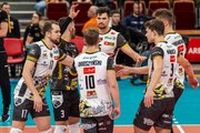 Alaksiej Nasewicz i Damian Schulz po meczu Trefl Gdańsk - Bogdanka LUK Lublin