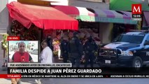 Despiden a Juan Pérez Guardado, asesinado en Fresnillo, Zacatecas