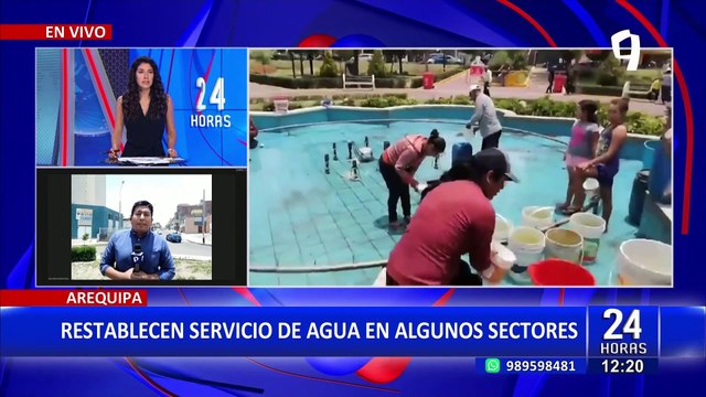 Arequipa: Sedapar restablece el servicio de agua en algunos sectores