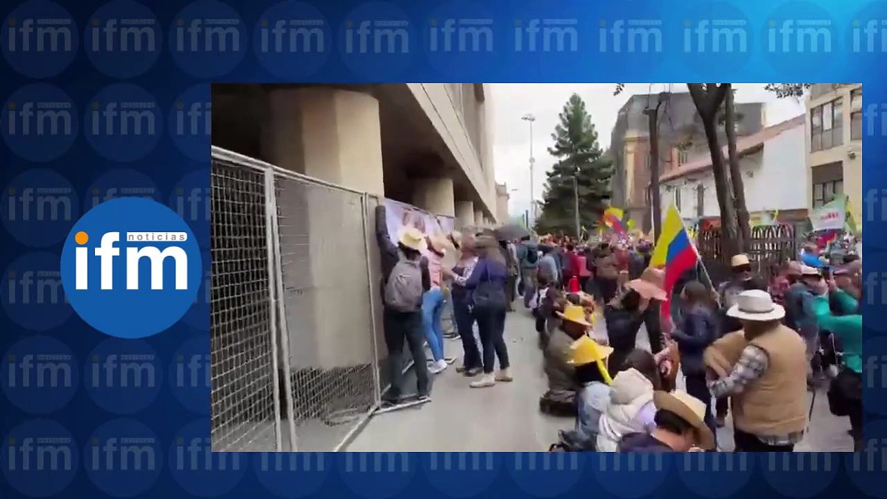 Fecode y guardía indígena trata de tomarse el Palacio de Justicia