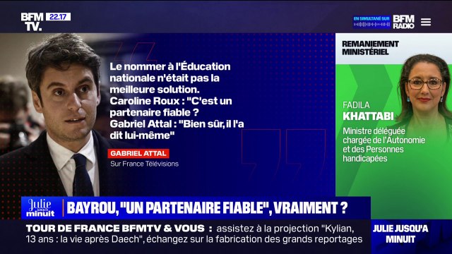 Remaniement: nommer François Bayrou à l'Éducation nationale n'était pas la meilleure solution pour Gabriel Attal