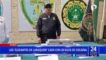 Puno: 'Los elegantes de Laraqueri' caen con 28 kilos de cocaína