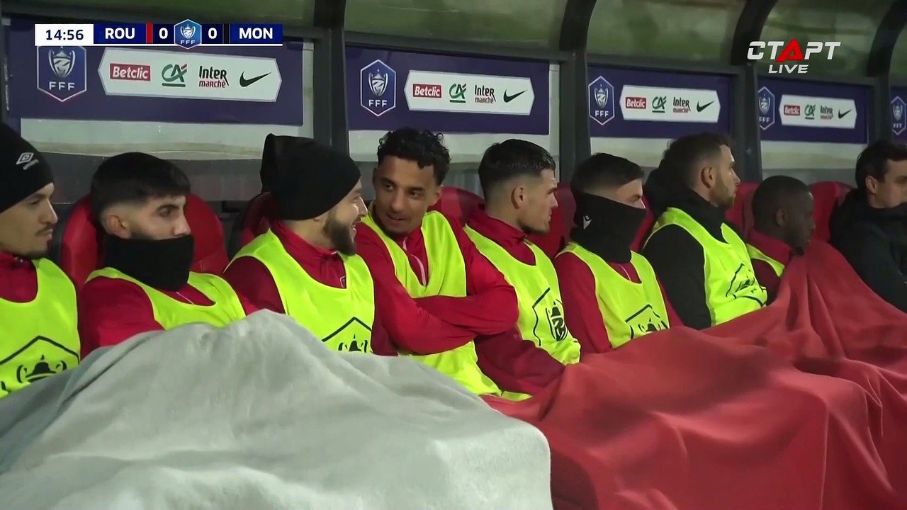 كأس فرنسا روان_ موناكو دور ال16 الشوط الاول 2024-02-08