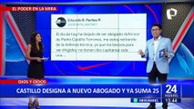 Eduardo Pachas renuncia a la defensa de Pedro Castillo: “los barcos para ser dirigidos no tienen dos capitanes”