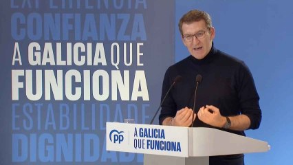 Feijóo sostiene que el 18-F se vota entre "funcionar o averiarse con el independentismo"