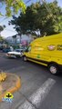 Aparatoso choque entre dos vehículos en la colonia Jardines de San Francisco