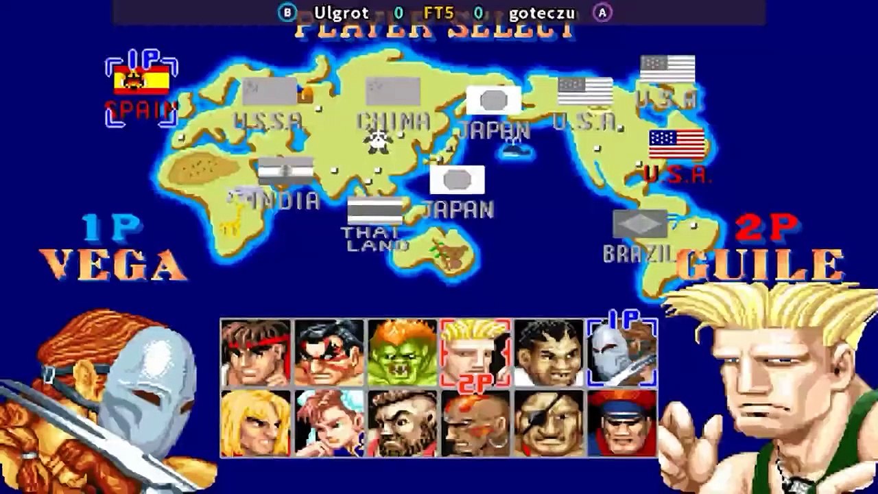 Street Fighter II' Champion Edition - FT5  - Ulgrot Vs goteczu