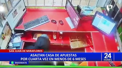 SJM: casa de apuestas vuelve a ser blanco de ladrones por cuarta vez