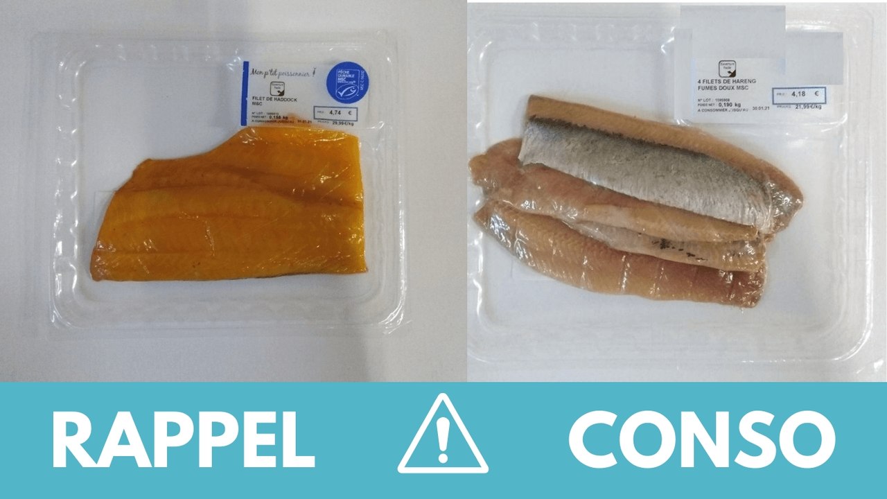 Nouvelle alerte : Retrait de filets de hareng et de haddock