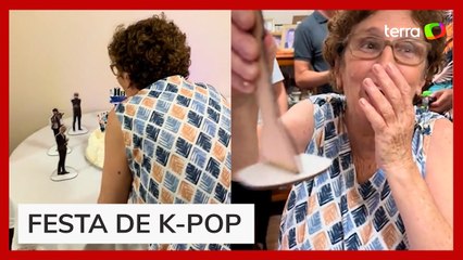 Idosa recebe festa com tema de K-pop e viraliza nas redes sociais