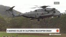 Five Marines killed in helicopter crash amid atmospheric river