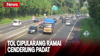 Arus Lalu Lintas Tol Cipularang pada Libur Panjang Ramai Cenderung Padat