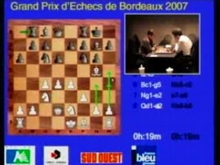 GP d'echecs de Bordeaux 2007 : 1/4 Finale - Benitah vs David, Partie 1