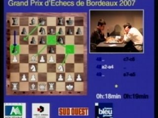 GP d'echecs de Bordeaux 2007 : Finale - Cornette vs Edouard, Partie 1