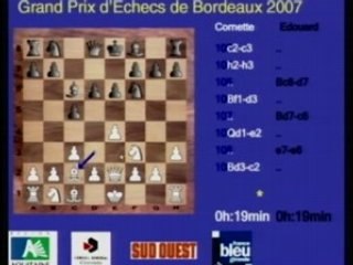 GP d'echecs de Bordeaux 2007 : Finale - Cornette vs Edouard, Partie 2