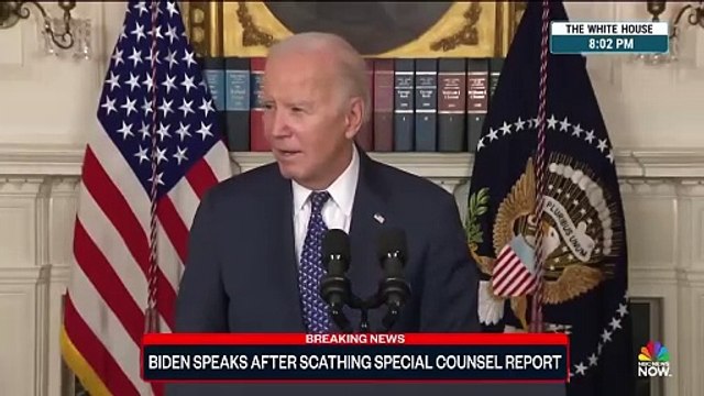 Intervention surprise, cette nuit, de Joe Biden à la télé US après la publication d'un rapport soulignant ses problèmes de mémoire qui empirent : Je n'ai pas de soucis dit-il... avant de faire une nouvelle gaffe