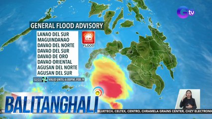 Ilang lugar sa Mindanao, inaasahang uulanin ngayong araw | BT