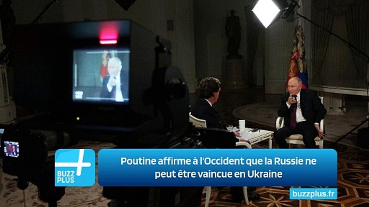 Poutine affirme à l'Occident que la Russie ne peut être vaincue en Ukraine