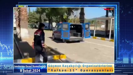 Göçmen Kaçakçılığı Organizatörlerine "Kalkan-11" Operasyonları