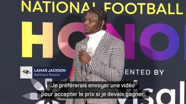 Ravens - Jackson : J'aurais préféré participer au Super Bowl plutôt que d'accepter ce prix