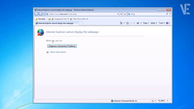 How To Fix Internet Explorer cannot display the page / Diagnose connection problems Error in Windows 7