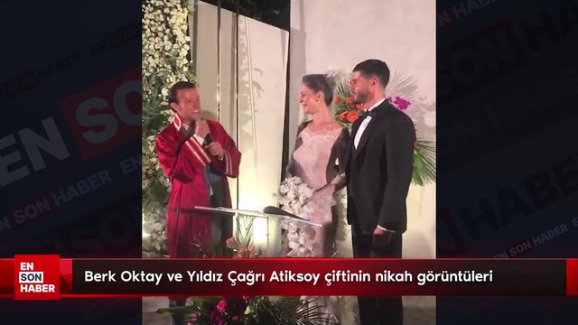 Berk Oktay ve Yıldız Çağrı Atiksoy çiftinin nikah görüntüleri