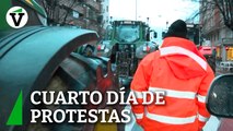 Cuarto día de protestas de los agricultores en varios puntos de España