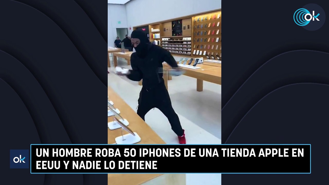 Un hombre roba 50 Iphones de una tienda Apple en EEUU y nadie lo detiene