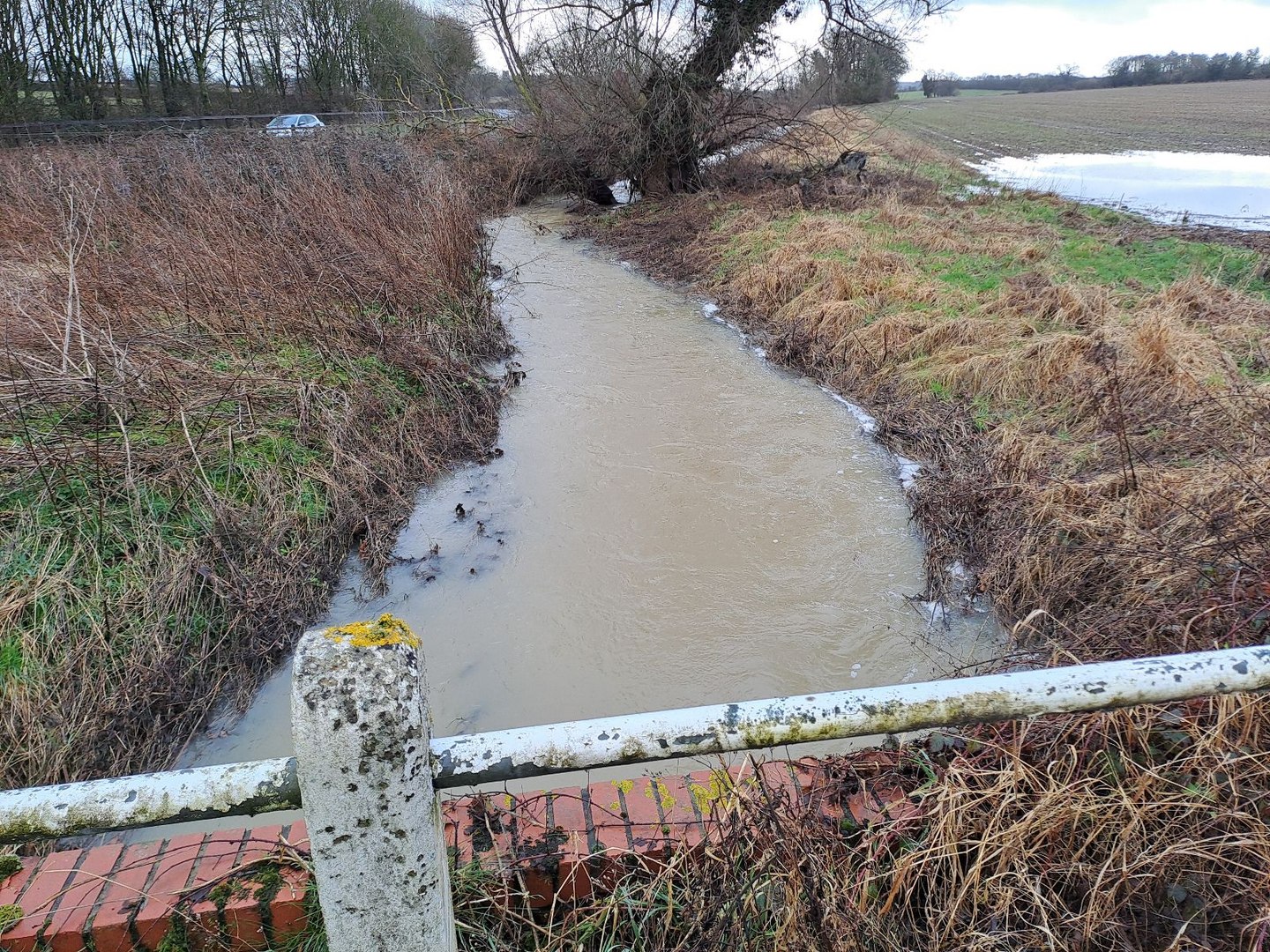 ⁣Flooding between Elmswell and Norton