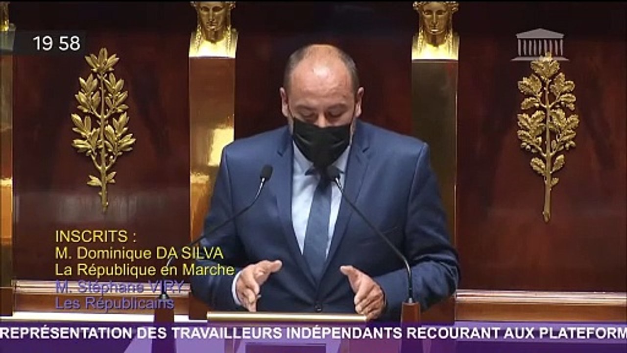 Discours en hémicycle de Dominique Da Silva | PJL plateformes