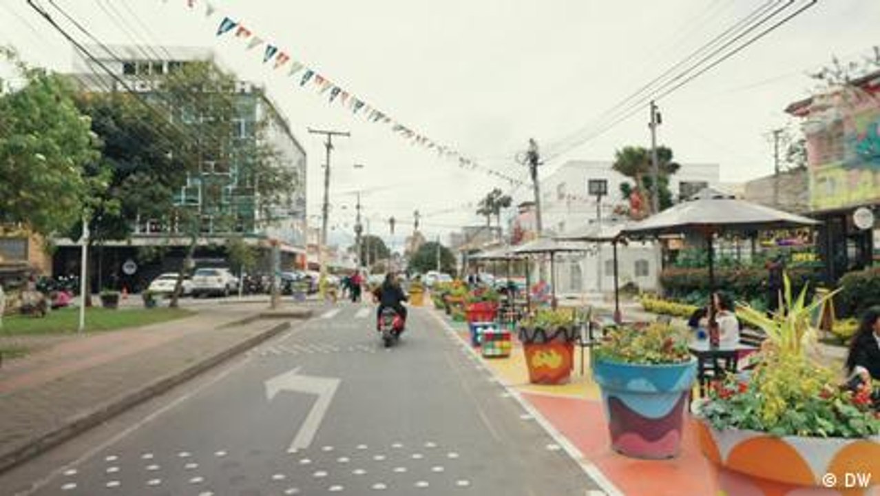 Eine grüne Oase im Verkehrschaos von Bogotá