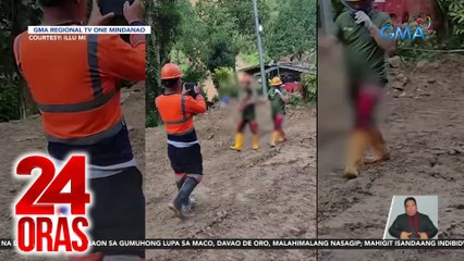 Batang babae, natagpuang buhay matapos ang 2 araw na pagkakabaon sa gumuhong lupa | 24 Oras