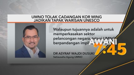 Kampung Baru Cina tapak warisan UNESCO beri kesan negatif