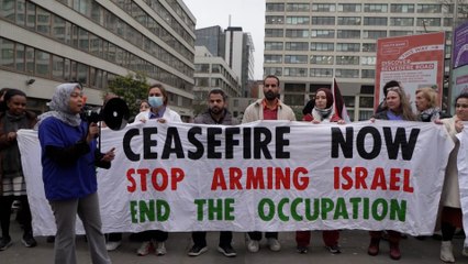 نظمها ناشطون.. وقفات احتجاجية في بريطانيا تضامنا مع فلسطين