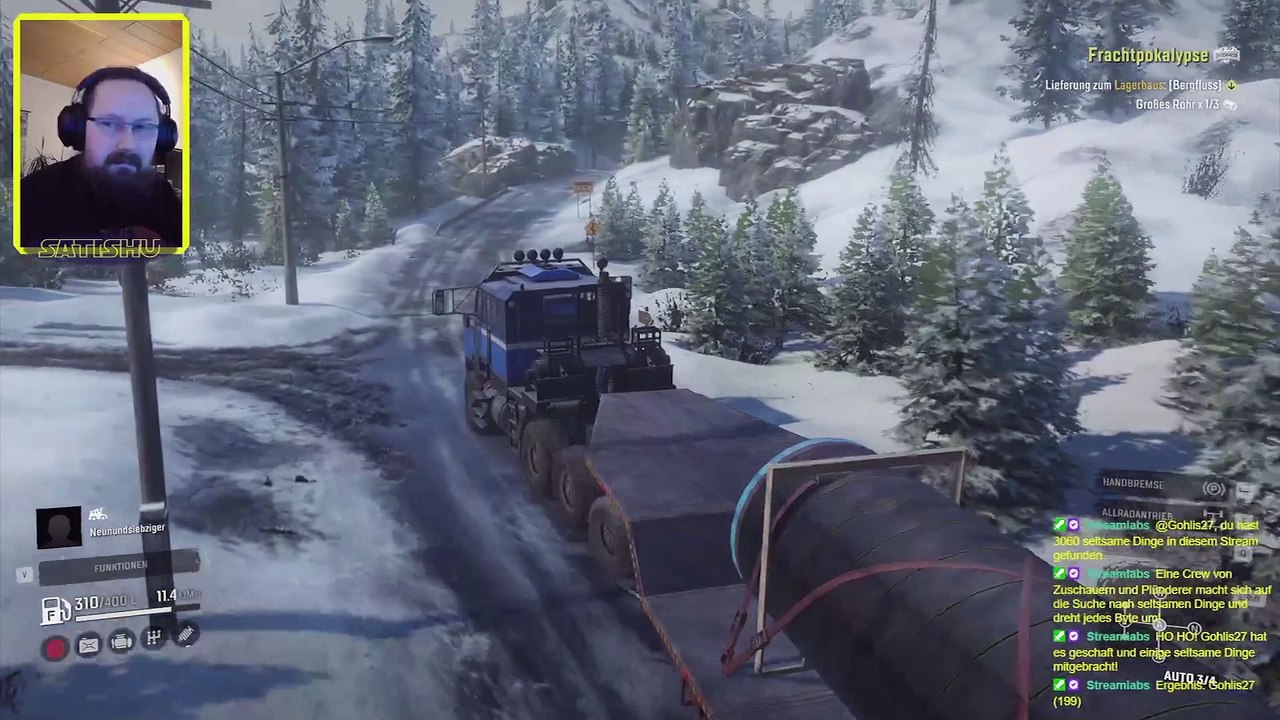 Mit 7 Reifen dem Ziel entgegen. SnowRunner #164