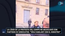 La líder de la protesta del campo no negociará con partidos ni sindicatos: 